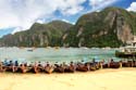 Koh Phi Phi; long tail boats